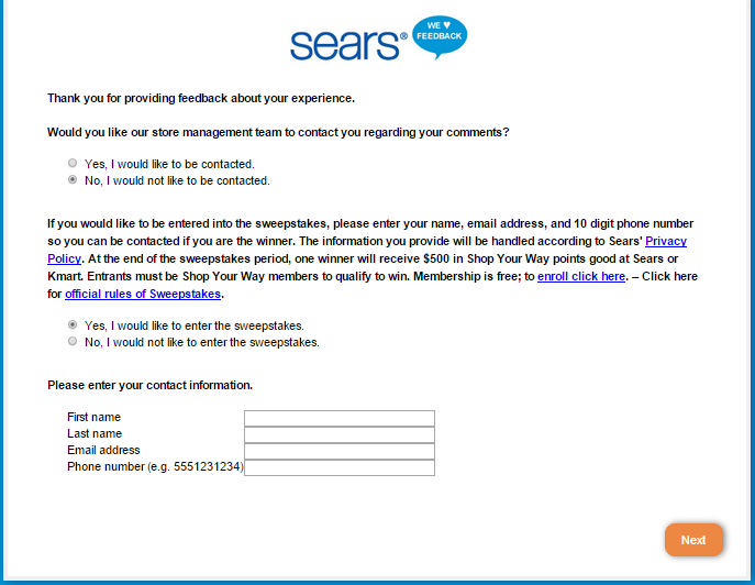 searsfeedback prize
